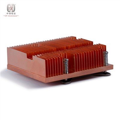 Dissipateur de chaleur en cuivre à ailettes de skiving
